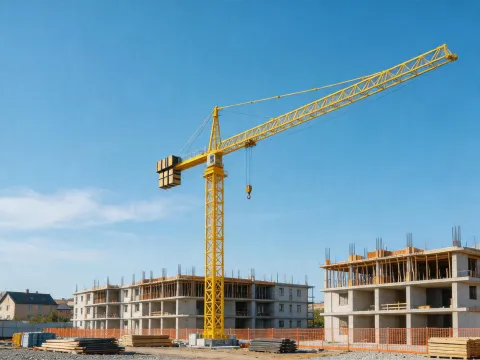 Self-erecting crane