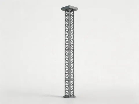 Topless tower crane