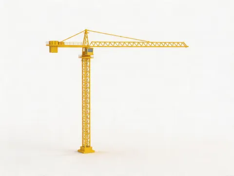 Flat-top tower crane