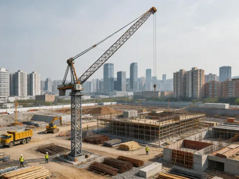 Luffing jib crane